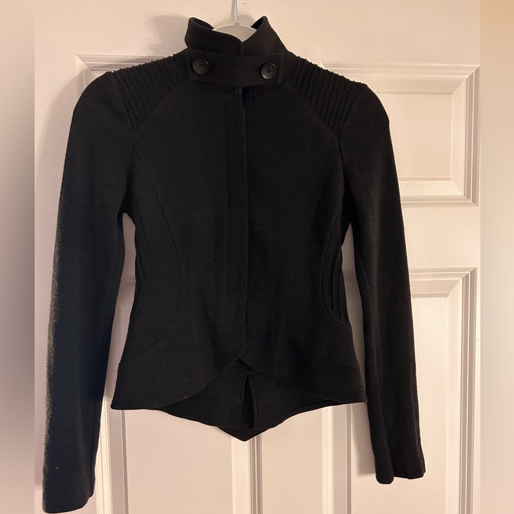 Diane von Furstenberg High-Collar Wool Jacket